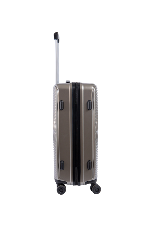 Resistant Crystal Shield PC Film-Coated ABS Travel Suitcase