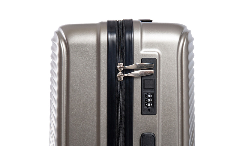 Resistant Crystal Shield PC Film-Coated ABS Travel Suitcase