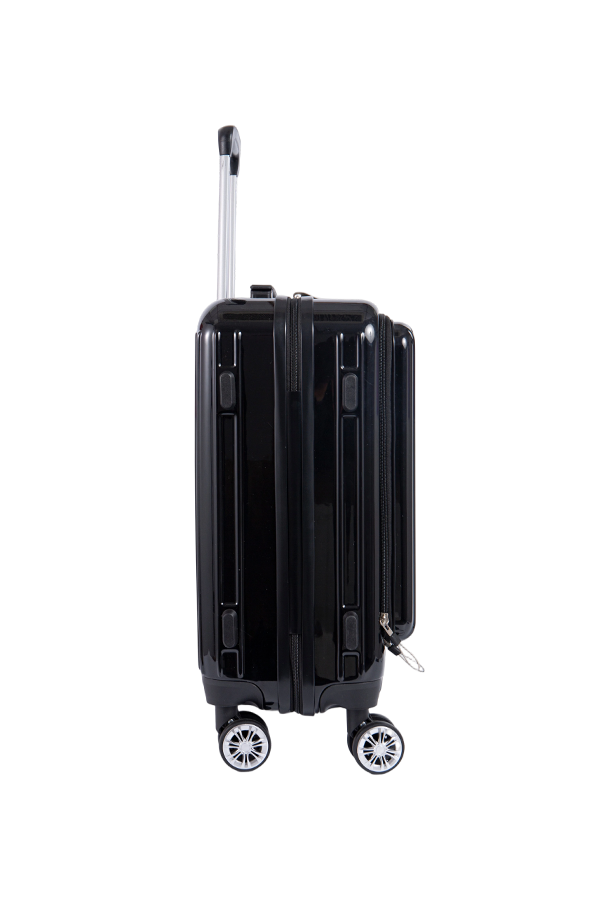 Quick Access Laptop Compartment Front-Opening Travel Suitcase