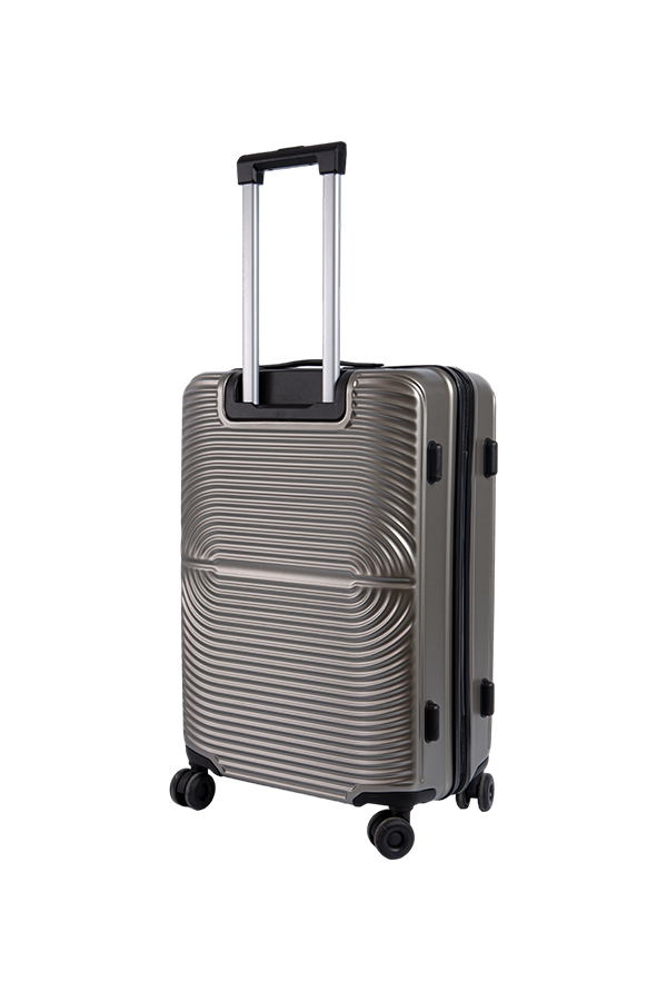 Resistant Crystal Shield PC Film-Coated ABS Travel Suitcase
