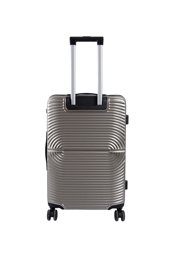 Resistant Crystal Shield PC Film-Coated ABS Travel Suitcase