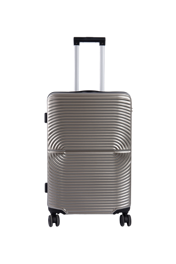 Resistant Crystal Shield PC Film-Coated ABS Travel Suitcase